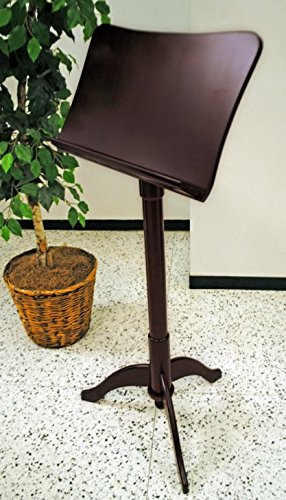 Frederick Art Case Adjustable Music Stand - Prussian Design - Cherry Mahogany